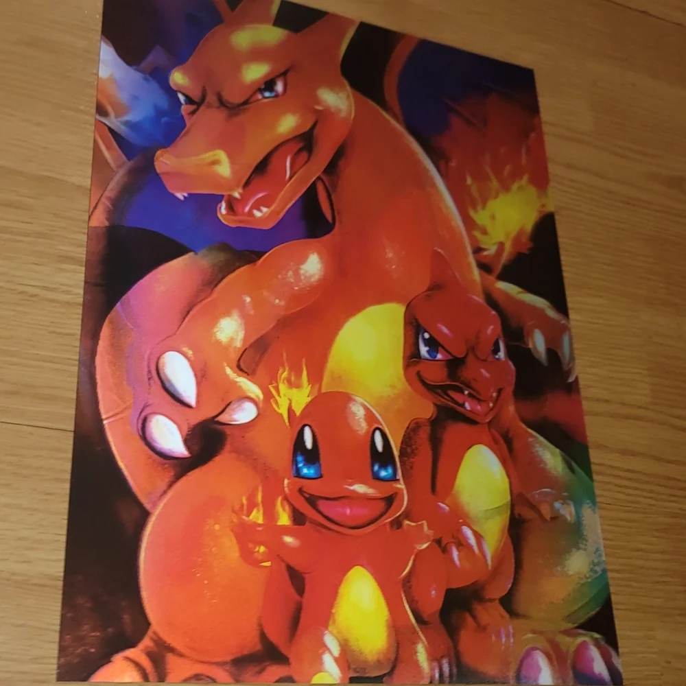 lenticular pokemon card poster 3D Triple Transition [Base Set Starters] Print This item is unavailable -